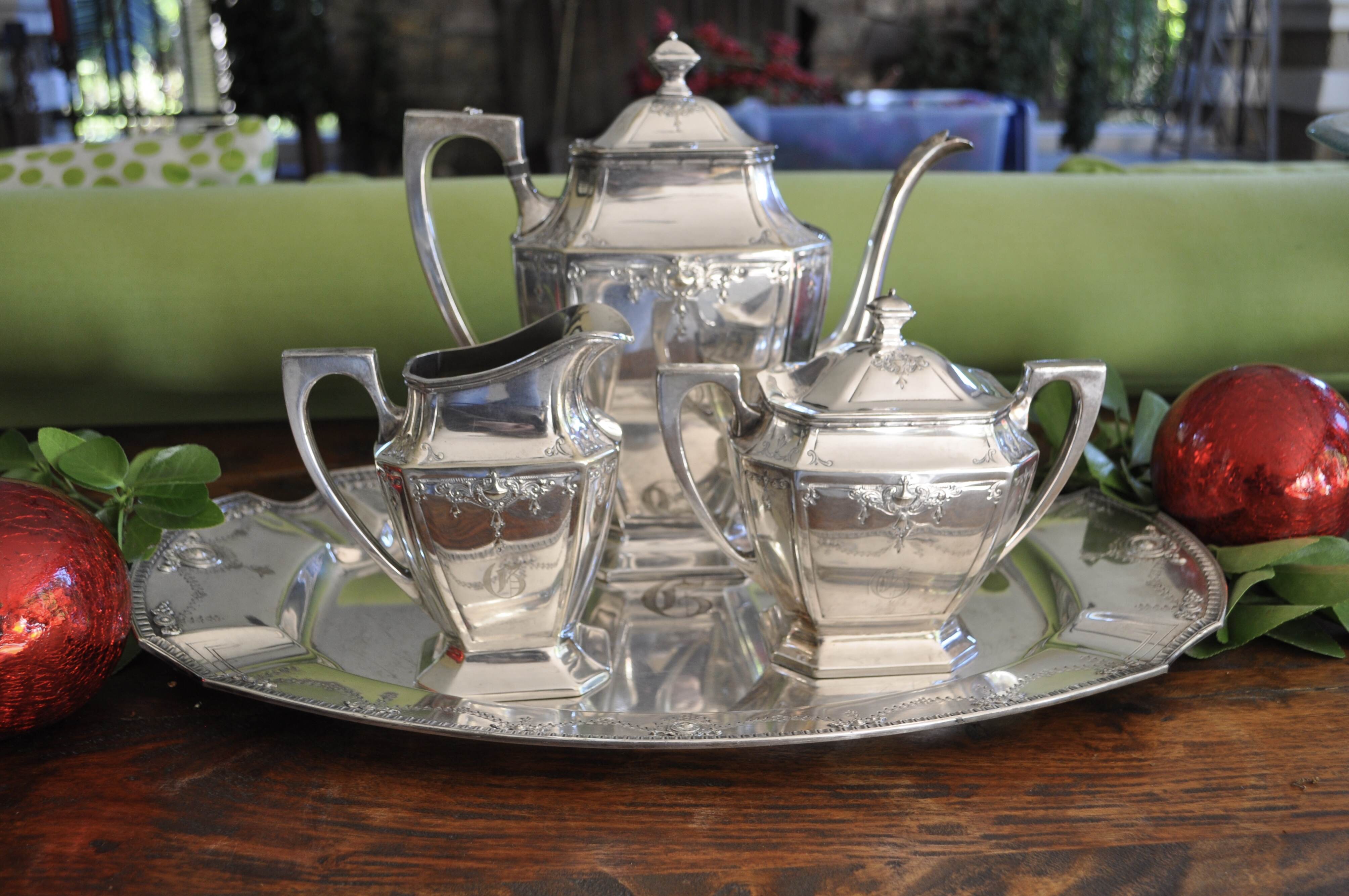 Elegant Silverplate Tea Service
