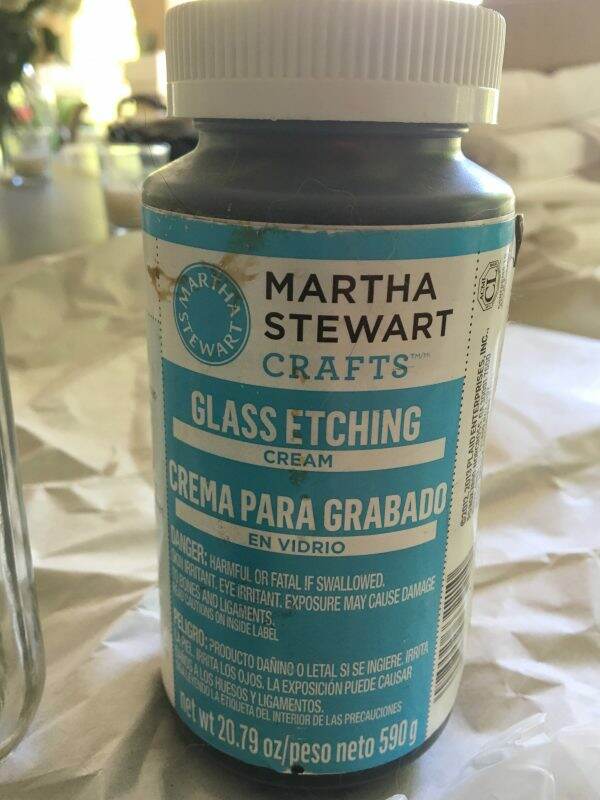 Easy Glass Etching with Martha Stewart Crafts