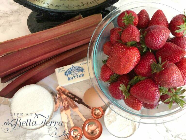 Making Strawberry Rhubarb Pie~A Seasonal Treat