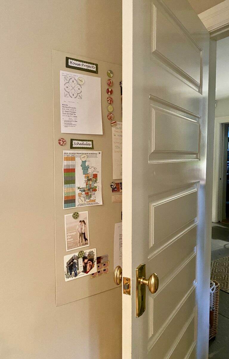 DIY~Nearly Invisible Magnetic Bulletin Board