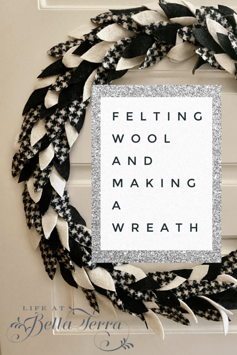 Making a Wreath with Felted Wool