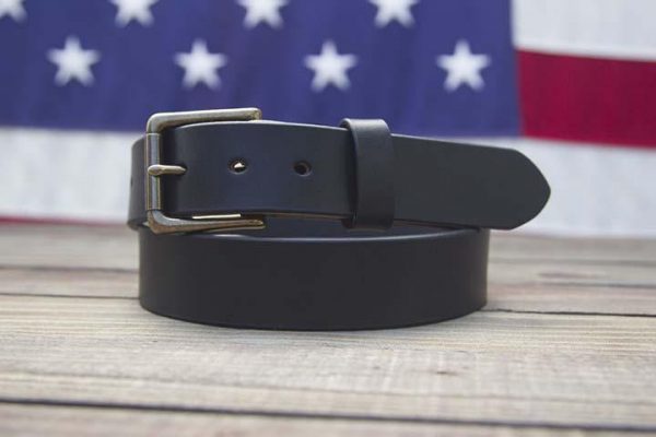 1.5" | Black Leather Belt