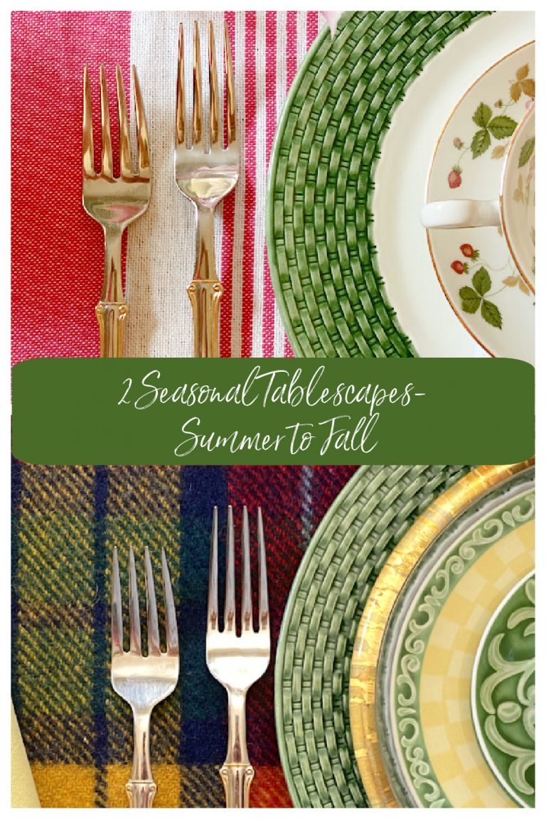 Two Tablescapes from Summer to Fall