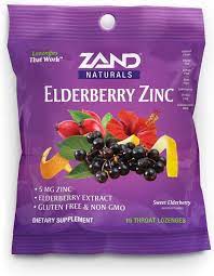 Amazon.com: Zand Immunity Elderberry Zinc HerbaLozenge | Immune Support  Throat Drops | No Cane Sugar or Corn Syrup (6 Bags, 80 Lozenges) : Health &  Household