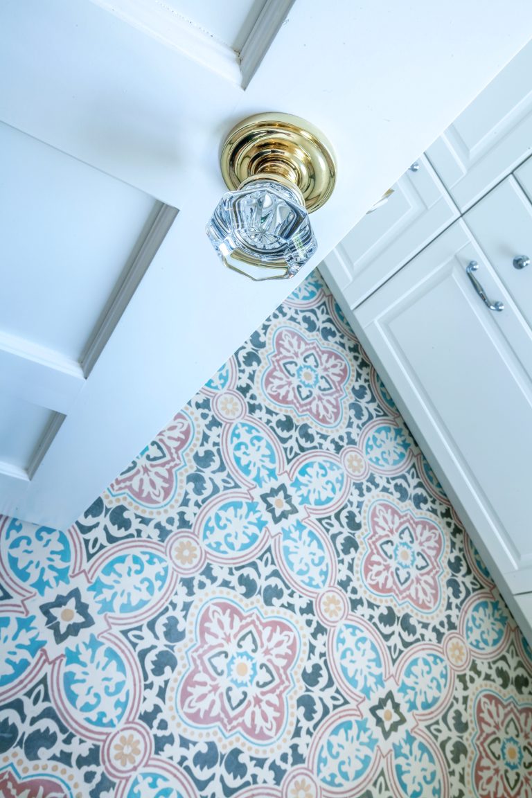 Tired of your Floor? Try budget-friendly paint and a stencil