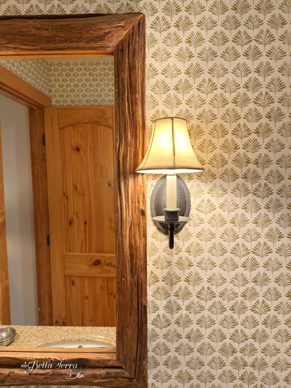 Big Style in a Small Space: Our Cabin Bathroom Wallpaper Makeover